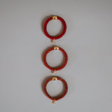 Daily Hair Pony Set Red（3pcs）