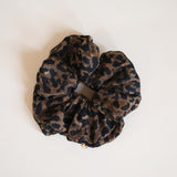 Dark Leopard Scrunchie