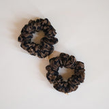 Dark Leopard Mini Scrunchie