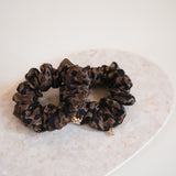 Dark Leopard Mini Scrunchie
