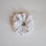 Brushed Velour Ivory Scrunchie