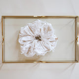 Brushed Velour Ivory Scrunchie