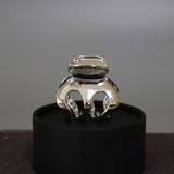 Metal Silver Marron Clip