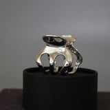 Metal Silver Marron Clip