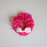 Swish Ribbon Scrunchie Pink-White