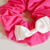 Swish Ribbon Scrunchie Pink-White