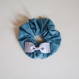 Swish Ribbon Scrunchie Dusty green-Grey