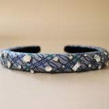 Slender Headband Blue Grey