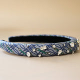 Slender Headband Blue Grey