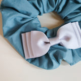 Swish Ribbon Scrunchie Dusty green-Grey