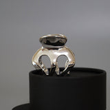 Metal Silver Marron Clip