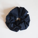 Swish Ribbon Scrunchie Black-Black