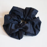 Swish Ribbon Scrunchie Black-Black