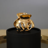 Metal Gold Marron Clip