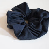 Swish Ribbon Scrunchie Black-Black