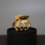 Metal Gold Marron Clip