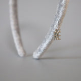 Tight Headband Velour Silver