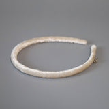 Tight Headband Velour Beige