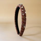 Slender Headband Wine Silver