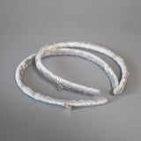 Tight Headband Velour Silver