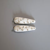 Hair Pin Velour White