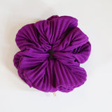 Pleated Grape Scrunchie