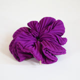 Pleated Grape Scrunchie