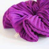 Pleated Grape Scrunchie