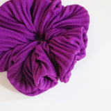 Pleated Grape Scrunchie