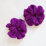 Pleated Grape Scrunchie