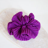 Pleated Grape Scrunchie