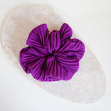 Pleated Grape Scrunchie