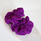 Pleated Grape Scrunchie