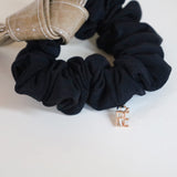 Croco Tie Beige Silk Scrunchie