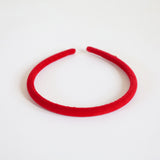 Tight Headband Velvet Crimson Red