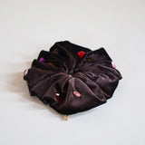 Cacao Brown Velour Jewelry Scrunchie