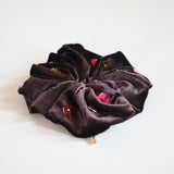 Cacao Brown Velour Jewelry Scrunchie