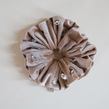 Sand Beige Velour Jewelry Scrunchie