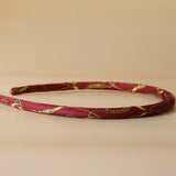 Tight Headband Red Gold No Studs