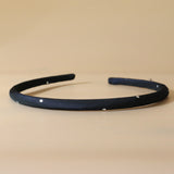 Tight Headband Navy Dot No Studs