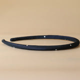 Tight Headband Navy Dot No Studs