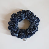 Indigo Snake Mini Scrunchie