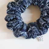Indigo Snake Mini Scrunchie