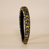 Slender Headband Navy Gold No Studs