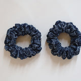 Indigo Snake Mini Scrunchie