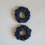 Indigo Snake Mini Scrunchie