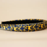 Slender Headband Navy Gold No Studs