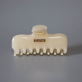 Milky White Gloss Hair Clip