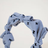 Grey Airy Ribbon Headband