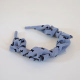 Grey Airy Ribbon Headband